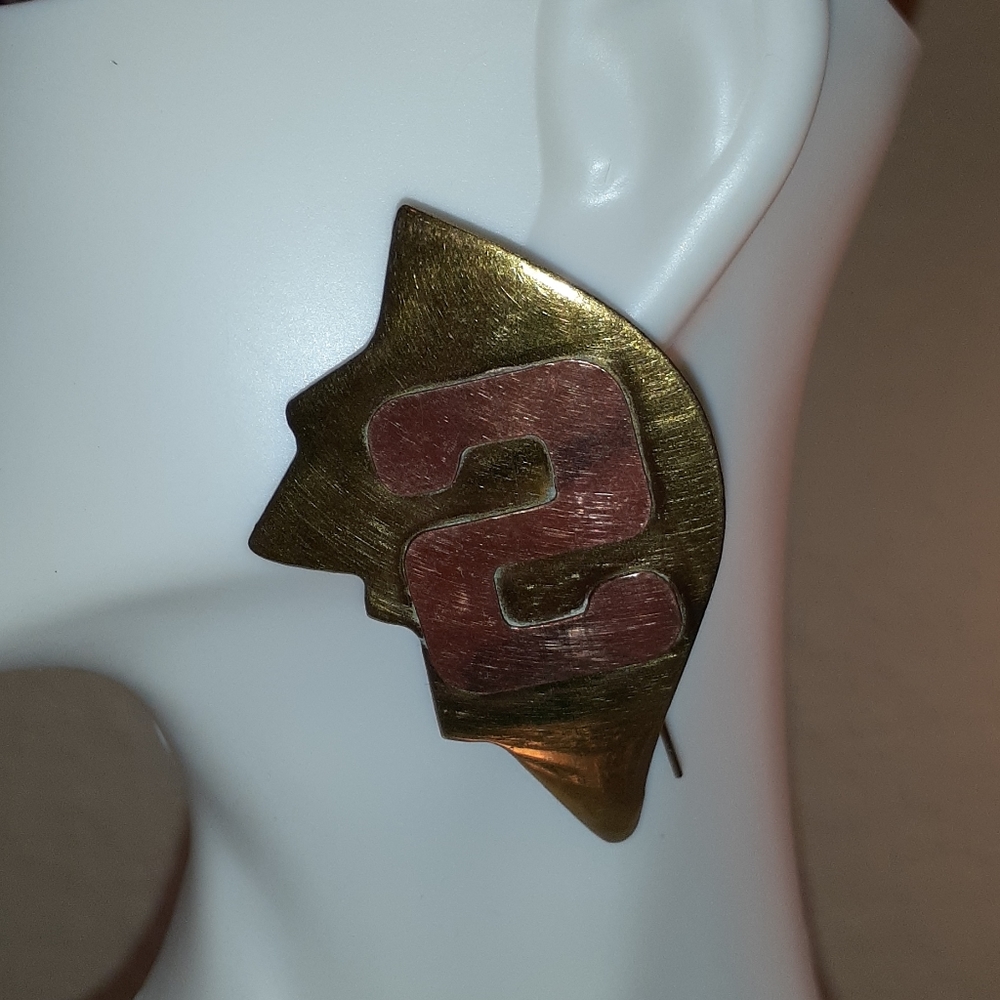 🌟Vintage  Beautiful brass & copper earrings 🌟